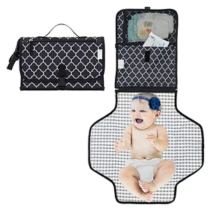 New Style Outdoor Baby Nappy Changing Mat Portable Changing Pad Tote Diaper Baby Bag
