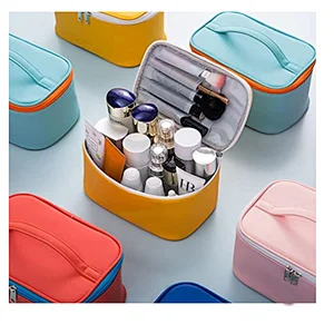 Portable Travel Cosmetic Bags  Women Super Cute Colorful Makeup Bag