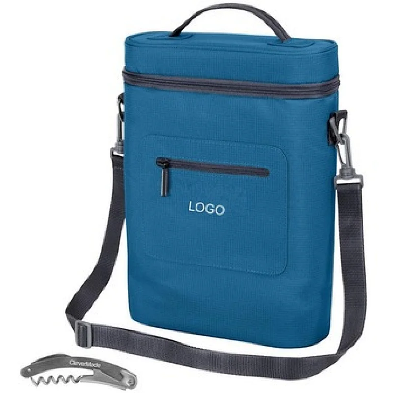 Factory supplier 3 bottles of wine Carrier Travel Insulated Wine Carry Cool Tote Bag with Shoulder Strap Wine Bag Cold Storage Bag Wine Insulated Storage Bag Bottle Bag Bringing Wine Party Wine Case Party Cherry Blossom Barbecue Handbag Bottle Case