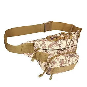 Fashion custom unisex hunting hiking hip belt military tactical fanny pack waist bag for men