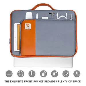 women tote bag anti-shock cushion used laptop briefcase 360 degree style laptop sleeve bag