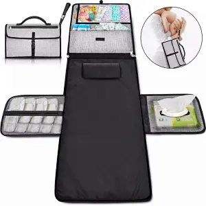 Waterproof Baby Changing Pad Station Clutch Bag Diaper Changing Mat