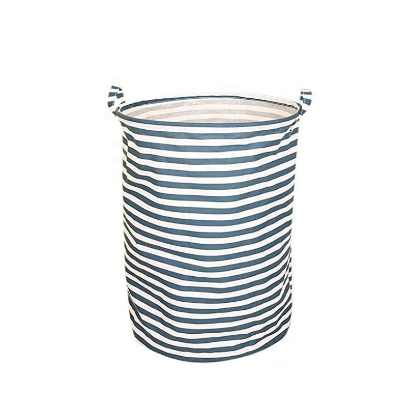 Large Laundry Hamper Bag Waterproof Round Collapsible Storage Basket