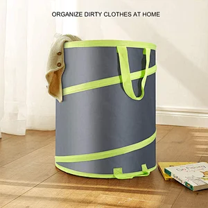 Multifunctional Collapsible  Hortem Reusable Garden Waste Bag, 30 Gallon Pop Up Leaf Bag or laundry bags