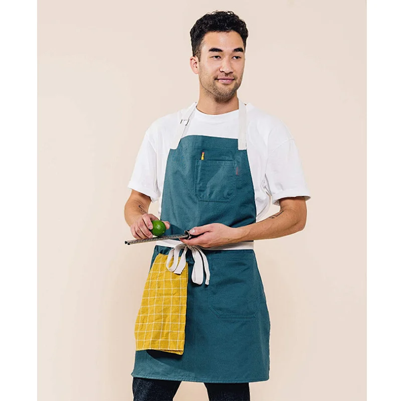 Daily Cotton Kitchen Apron for Cooking Chef Camp Chef Barista Apron Cotton