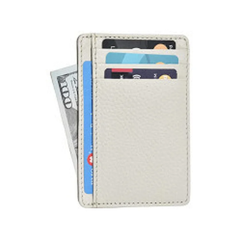 Wholesale  Bank Card Holder Black  RFID Blocking leather card wallet holders