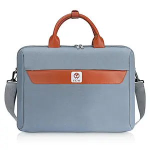 YCW ODM 15 Inch Laptop Leather Tote Bag Briefcase Women Waterproof Laptop Sleeve Bags