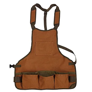 Durable Tool Apron 16oz Waxed Canvas Work Shop Aprons for Men and Women