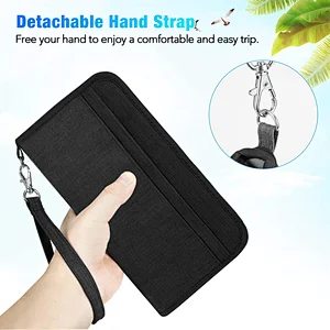Good Quality Durable Family Passport Holder Business Portable Card Holder Wallet Leather Purse