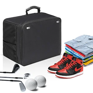 Professional Car Golf Locker to Store Golf Accessories High Quality Travel Golf Trunk Organizer Storage Bag With Shoe Bag