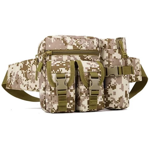 Custom EDC Sling Bum Bags Military Fanny Pack Tactical Water Bottle Waist Bag