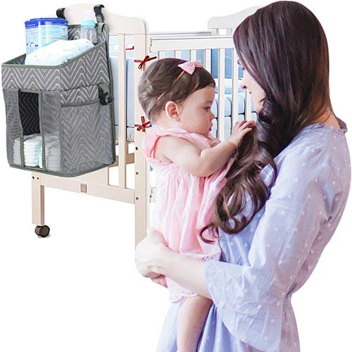 2021 Hot Sale OEM Premium Hanging Nursery Diaper Organizer Baby Diaper Bag Diaper Caddy organizer
