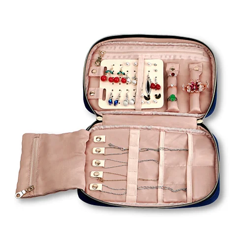 YCW  Logo Custom Luxury Travel Jewelry Storage Bag