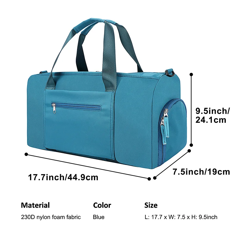 旅行バッグ週末出行ダッフルバッグ 靴収納　ポリエステルトートカスタムジムダッフルバッグスポーツOEM