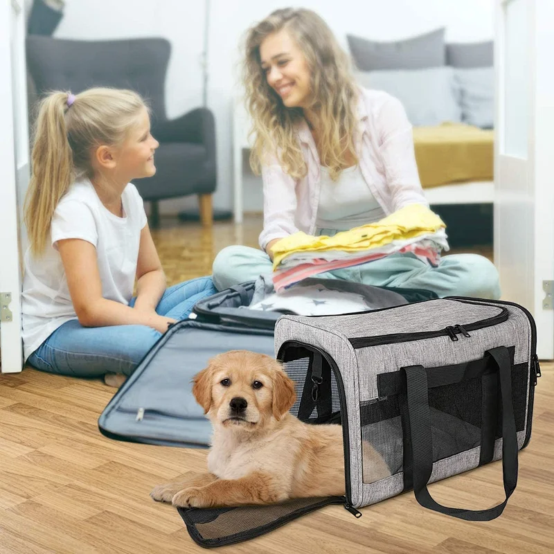 Wholesale Outdoor Portable Tote Cat Dog Bags Travel Pet Carrier Bag Airline Approved