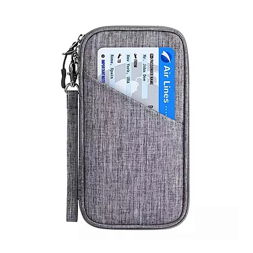 Factory Price Multi-purpose Rfid Blocking Travel Wallet Portable Travel Passport Holder Bag