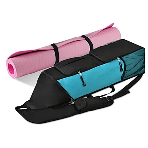 YCW  Fitness Yoga Mat carrying Bag with Versatile Storage Mesh and Zipper Pockets Yoga Mat Carrier Backpack