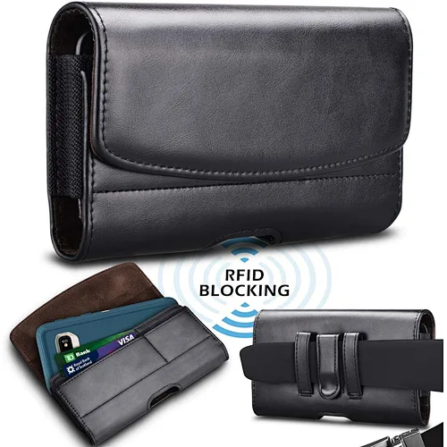 Cell Phone Belt Clip Holster Case PU Leather Pouch Holder for Samsung Galaxy S21 Note 20  A51 A71 A32 A42 A52 A72
