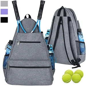 Women Large Capacity Lawn Tennis 3 in 1 Bag Tennis Bag Backpack Racket Holder Bag
