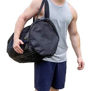 Custom Style Lightweight Sport Travel Dving Kit Bag Durable Mesh Dive Tote Duffel Bag