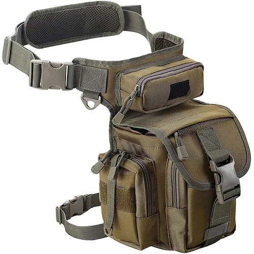 Tactical Military Thigh Hip Outdoor Pack for Motorcycling Hiking Traveling Fishing Tool Pouch Multifunctional Drop Leg Waist Bag