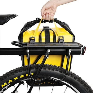 Factory Black Bike Bag Waterproof Bike Pannier Bag Rack Bicycle Bag