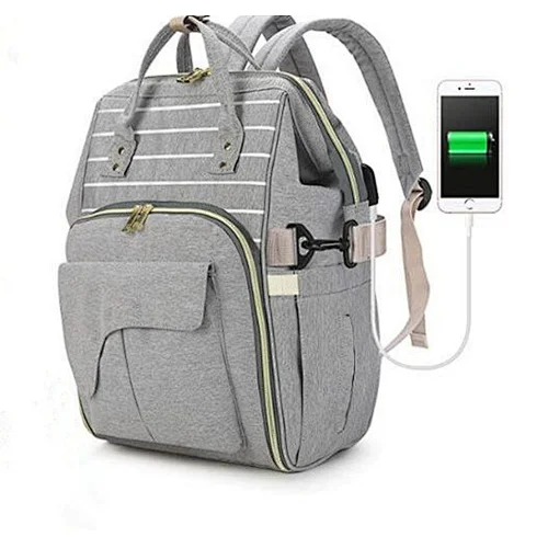 OEM/ODM Diaper Bag Backpack Hiking Outdoor Sport Bag Travel Backpack With USB Charger