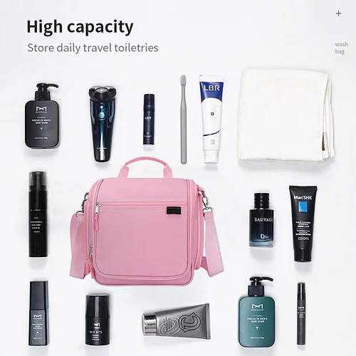 Toiletry Bag Small Nylon Dopp Kit Lightweight Shaving Bag for Men and Women