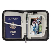 Anti RFID custom documents bag for passport & card wallet passport folder passport holder