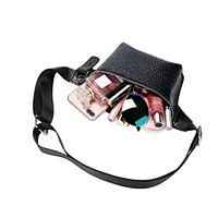 Casual waist bag for Women Alligator Leather Fanny Pack Phone Pouch Chest Packs Ladies Wide Strap Belt Bag waist bag fanny pac