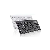 Mini Slim Wired USB Keyboard Chocolate Teclado for Laptop K8000 White black 78 keys