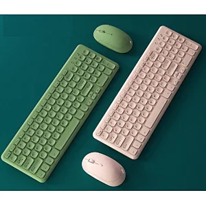 Kawaii 2.4G Wireless Teclado Wireless Keyboard and Mouse combo