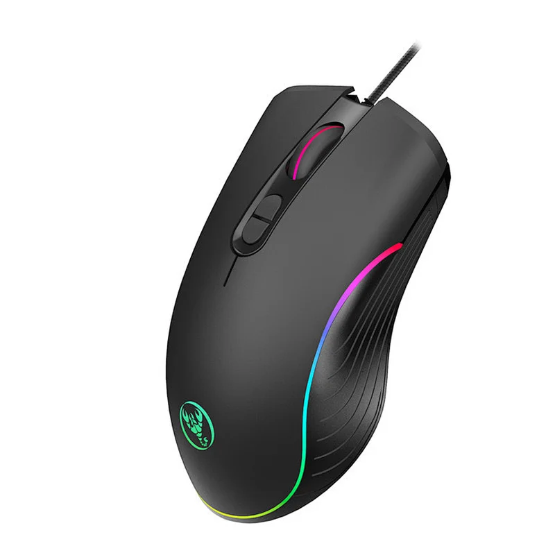 RGB Wired 7D LED Light Gaming Optical RGB Mouse Gamer 6400DPI