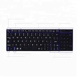 Wireless Blue tooth Keyboard with Touchpad  Teclado BK6805