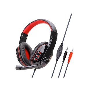Stylish Stereo Gaming Headphones Game Headset With Mic Headband for PC computer MP3/4/5 without LED