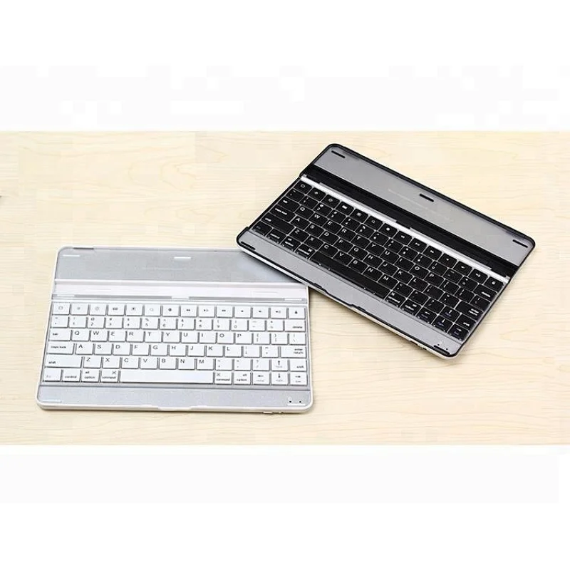 Aluminum Wireless Blue tooth Keyboard case cover stand for iPad 2 3 4 iPhone
