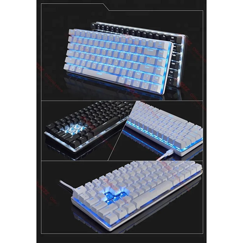 mechanical gaming keyboard wired Russian/English 26 key