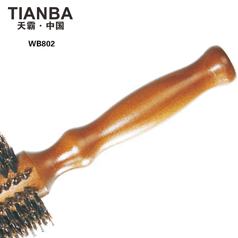 Wooden round brush