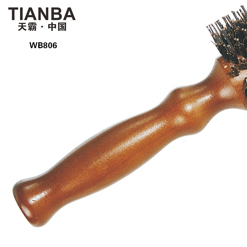 Wooden round brush