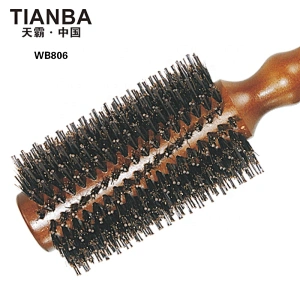 Wooden round brush