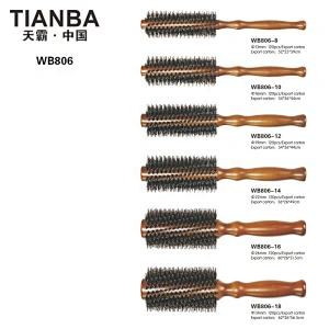 Wooden round brush