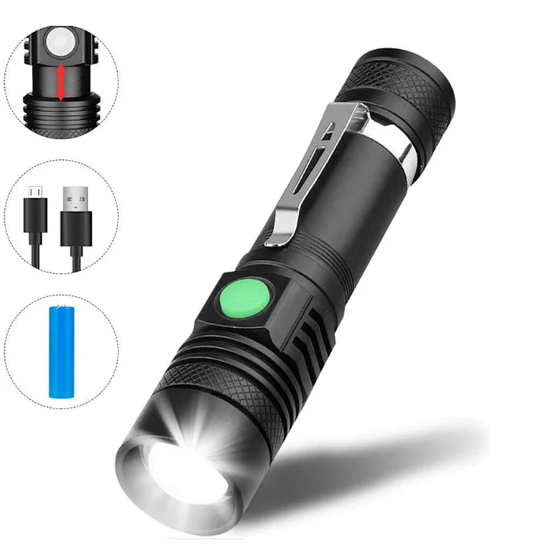 Zoomable pocket flashlight