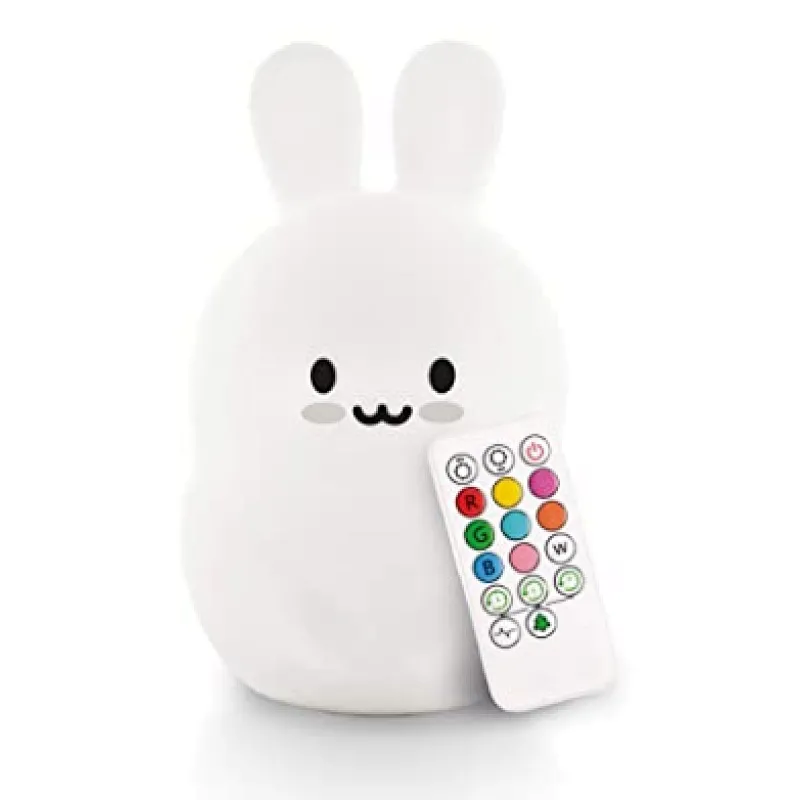 9 color bunny night light