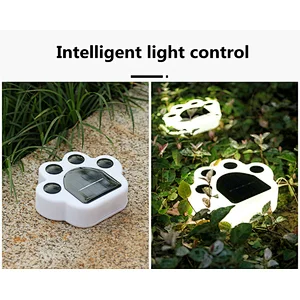 Decorative outdoor waterproof IP65 4 LED plug ground solar lights