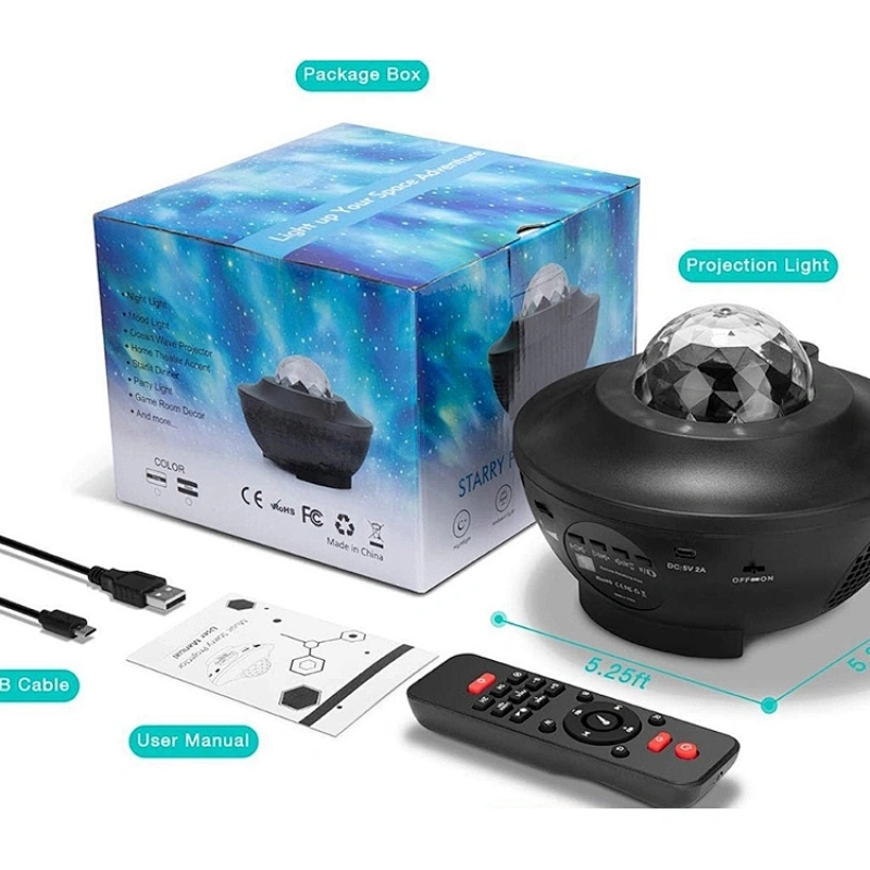 Star projector LED ocean night light