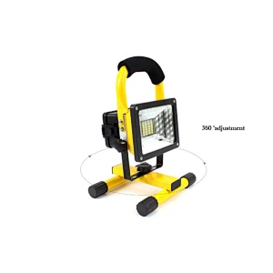 Portable outdoor rechargeable flood work light