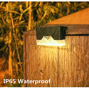 Fence waterproof IP65 external wall garden solar LED street light