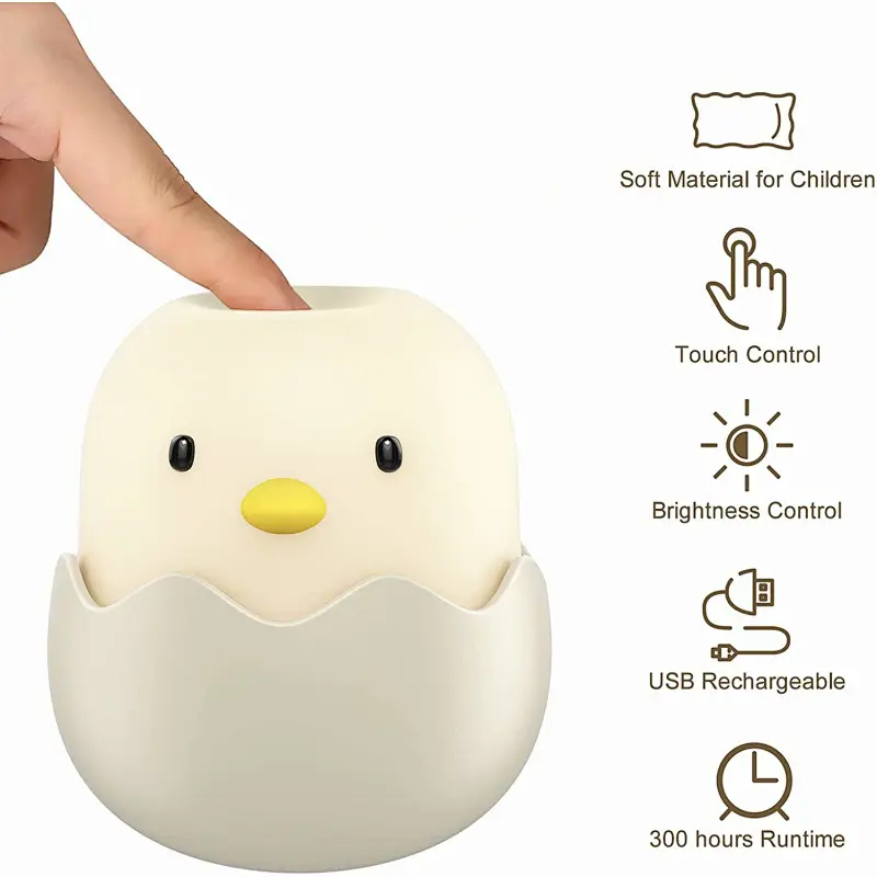 Chicken eggshell night light