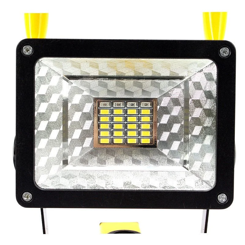 Portable outdoor rechargeable flood work light