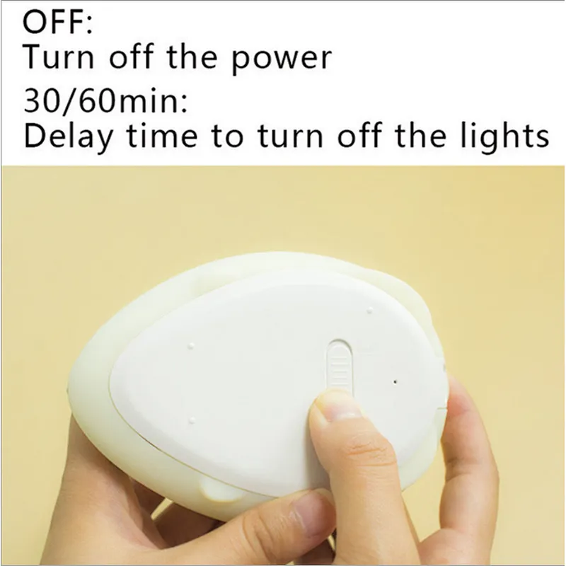 Touch silicone soft light  sleeping mouse night light